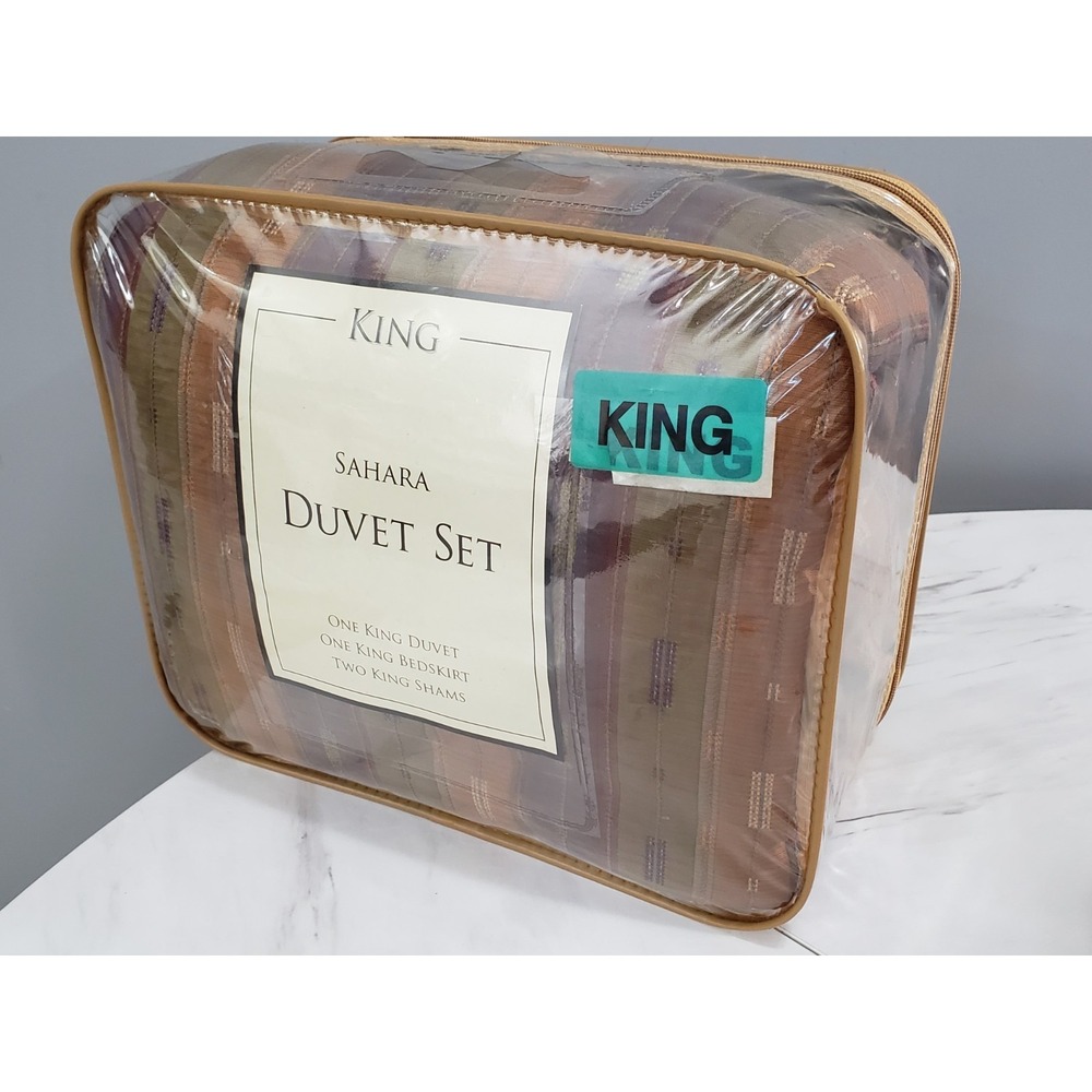 NEW King Duvet Cover Set Southwestern Aztec SAHARA DESERT COLORS purple green